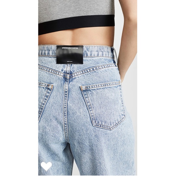 ALEXANDER WANG BRACE Pleated denim Jean size 27 - Picture 4 of 14